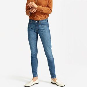 NEW Everlane Mid-Rise Skinny Jean in Mid Blue